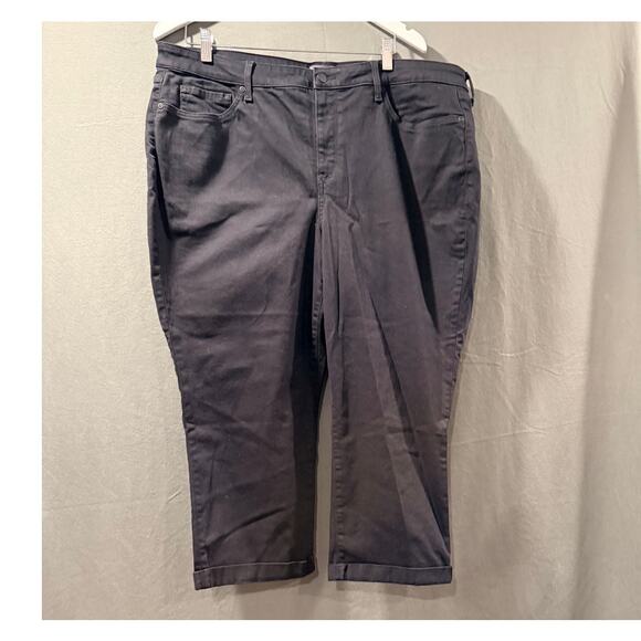 NYDJ Black Capri Cropped Jeans Women’s Plus 18W - Picture 6 of 7